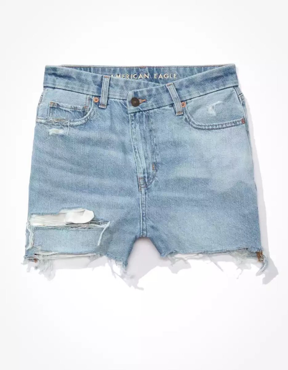 Shorts American Eagle AE Curvy Denim Mom Multicolore Femme | CKN-28090605